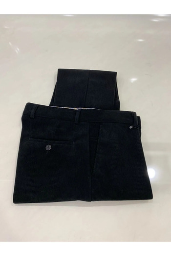 DostumGiyim Classic High Waist Lycra Flexible Comfortable Men's Large Size Trousers Dad Pants Regular Leg