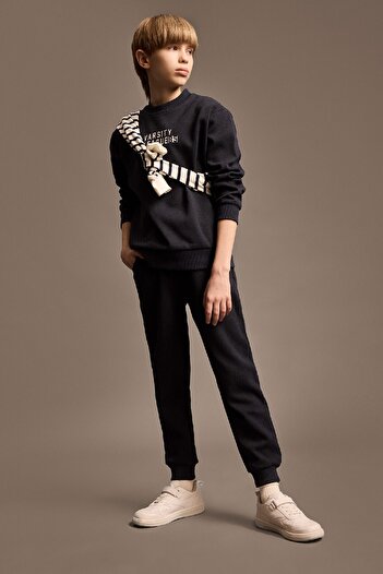 DeFacto Boy's 2-Piece Set Printed Sweatshirt Sweatpants D9819A825Sp