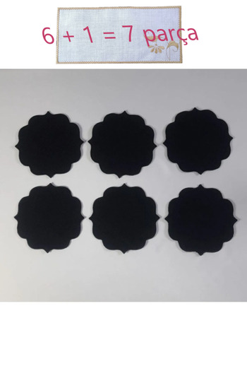 NAKIŞ ATÖLYESİ 6 Pcs Napkin Etamine Processable Party Cocktail Coffee Presentation Napkin No:36