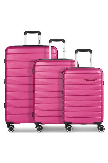 BENCH Paris 4 wheels Suitcase set 3-piece with expansion pleat