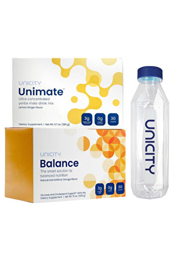 UNICITY Un Feel Great System - Slim 60 packs & Unimate 30 packs. FREE Bottle