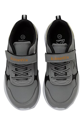Kinetix 101387779 Nano PU Gri-Siyah Erkek Çocuk Spor Ayakkabı