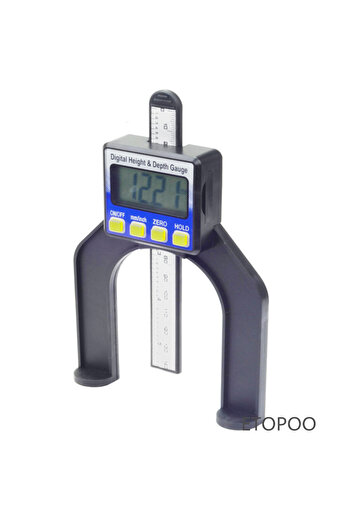 Choice1 4 keys blue 0-80mm Digital Height & Depth Gauge LCD Height Gauges Calipers With Magnetic Feet For Ro