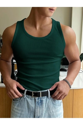 gamaro Men's Halter Neck Slimfit Sportsman Lycra Singlet