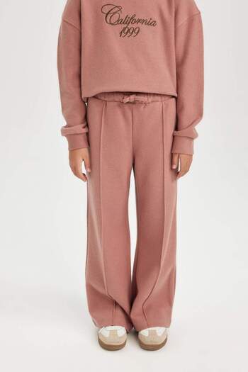 DeFacto Kız Çocuk Wide Leg Geniş Bol Paça Beli Lastikli Eşofman Altı D3974A824WN