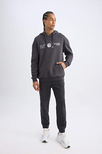 DeFacto Φούτερ με κουκούλα Golden State Warriors Boxy Fit - D0674ax24au