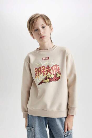 DeFacto Marvel Comics Boys' Sweatshirt - Crew Neck, Thick, 3191691