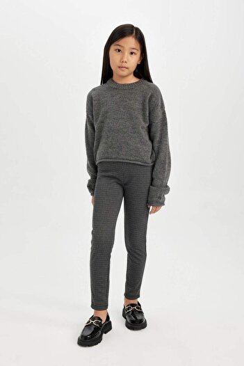 DeFacto Girl's Basic Plain Standard Length Leggings 3161724
