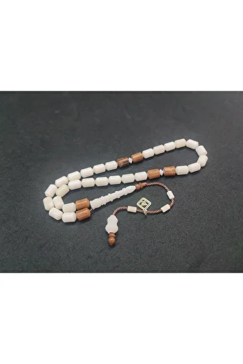 İskeçe Exclusive Cemil Master's Artifact with Skechers Hand Boy Imame Pen Carved Kuka Combined Camel Bone Certified 8272