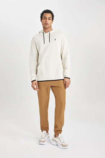 DeFacto Fit Slim Fit Dar Kesim Çift Cepli Dokuma Sporcu Jogger Eşofman Altı C1212ax24au