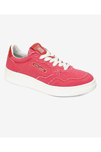 Greyder Kadın Nar Çiçeği Hakiki Deri Sneaker Ayakkabı 4Y2SA33340