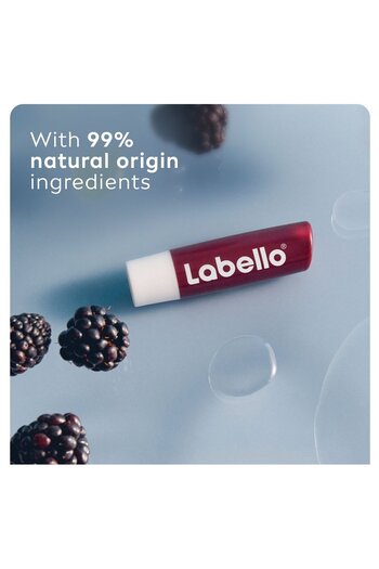 LABELLO Lip Balm Blackberry Shine 4.8g – Moisturising Lip Care with Natural Oils