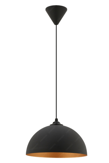 LUMINZO Tenza 26 cm Siyah Modern Avize Sarkıt Salon Mutfak Kuaför Cafe Lamba Dekoratif Aydınlatma