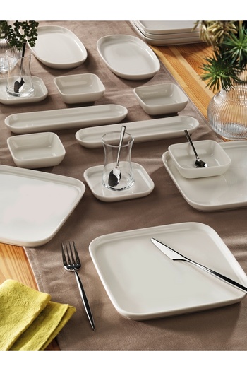 OLİKA Floransa 32 Piece Porcelain Breakfast and Treatment Set