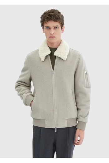 Ramsey Mink Regular Fit Casual Woven Coat
