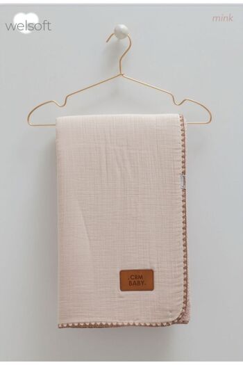 Caramell Copy - Blanket with Welsoft and Muslin Inside