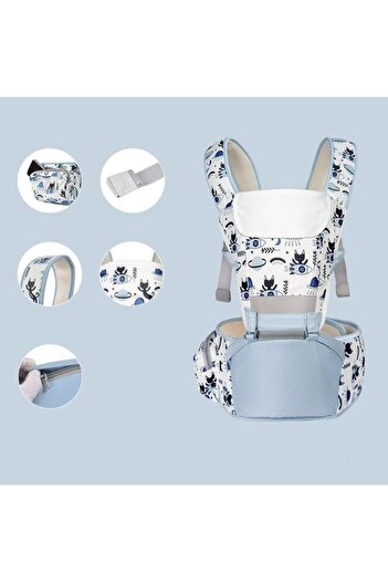 OEM Ergonomic Baby Carrier 6-in-1 with Seat - Blue