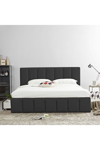 Danube Home Vista 180x200 King Bed with 4 Drawers - Black L220xW191xH111cm
