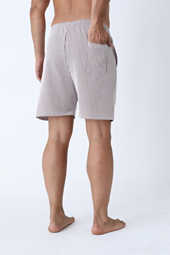 Raspberry Waterway Striped Men's Pocket Shorts