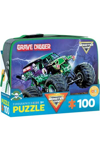Eurographics Puzzle 100-Pcs In Lunch Bag - Monster Jam Grave Digger 9100-5938