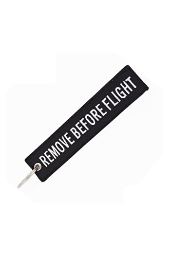 OEM Motorcycle Keychain, Remove Before Flight, Black