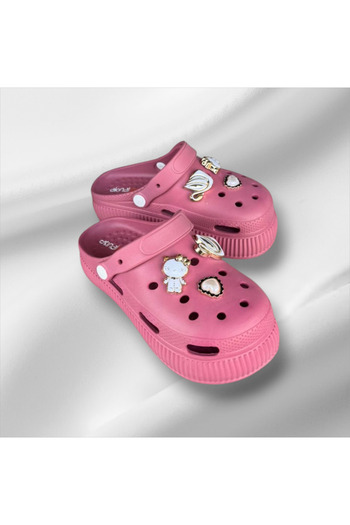 AkınalBella Women's Burgundy High Fancy Comfort Sole Slippers Sandals