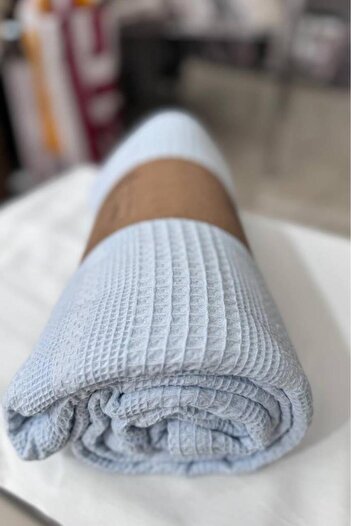 Çeyiz Diyarı Dowry Land Double Summer Cotton Single Pique Blue