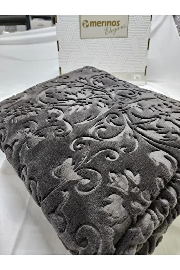 Merinos Elegance Double Blanket - Anthracite