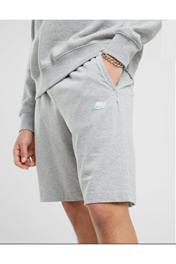 Nike Sportswear Club Jersey Cotton Shorts Unisex Pamuklu Ince Yazlık Şort Melanj