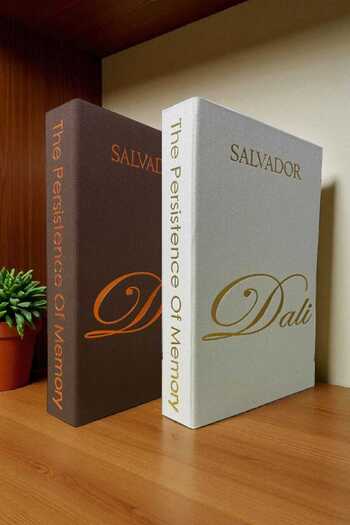 BayCazip 2-Piece Fabric Covered Book-Looking Decorative Box |   Gift & Jewelry Box