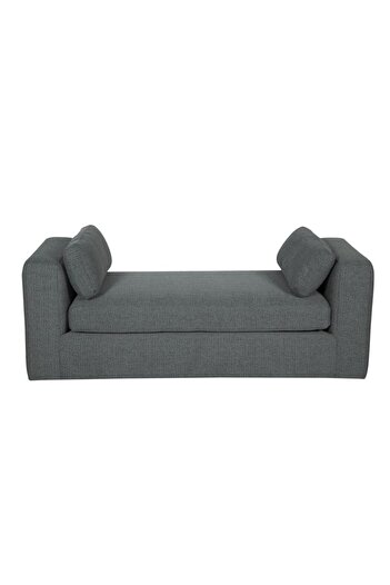 Danube Home Paddington 2 Seater Wide Fabric Lounger - Teal Green L160xW60xH60cm