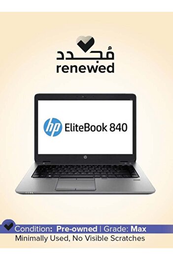 HP Pre-Owned Elitebook 840 G1 14-inch Intel Core i5 5th Gen 4 GB 128 GB Intel HD Graphics Black