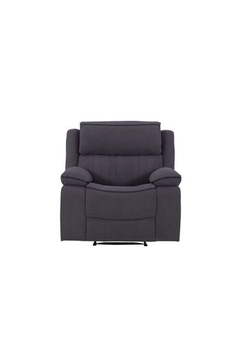 Danube Home Illumi 1 Seater Motion Recliner - Smoke Grey L101xW100xH101cm