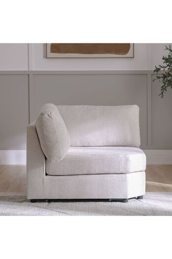 Danube Home Odum Corner Wedge - Grey/White L115xW115xH90cm