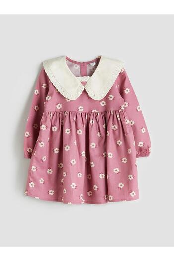 LC Waikiki Lcw Kids Baby Collar Floral Girl Dress (W5)