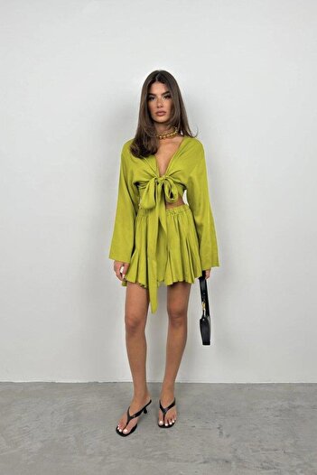 hepimiz alalım Boat Neck Long Sleeve Crop