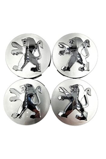 Peugeot Set 4 capace de roată, 60 mm, argintii, 16 inch