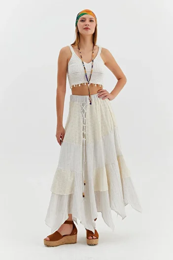 Nish&Chic Brode Segmented Skirt