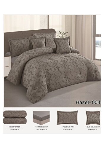 smart home Premium bedspread made of 100% microfiber, double-filled duvet cover set, 4-piece set, 230x170cm