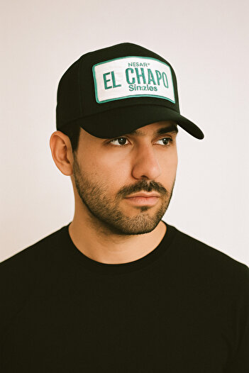 CosmoOutlet Mexico El Chapo Sinaloa Written Adjustable Cap Model Black Men's Hat