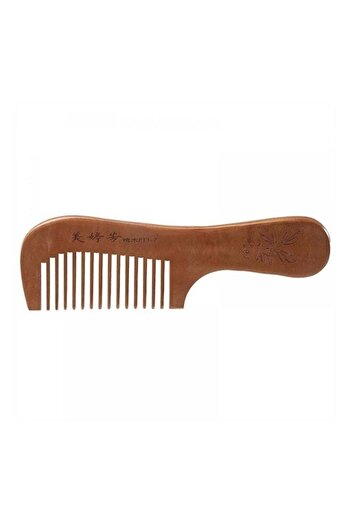 Generic Wooden Hair Comb - Brown