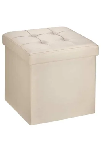 OEM Grunberg TB54 Folding Ottoman with Storage Space, 38x38cm, Beige
