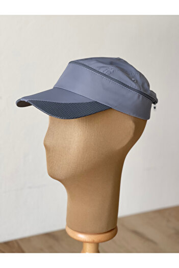 Rupen Kraft Sports Running Tennis Hat Visor Hat with Top Opening Zipper (Adjustable Back)