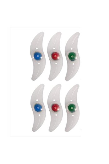 Carsons Set 6 LED Lights for Bicycle Wheels Spokes, Batteries Included