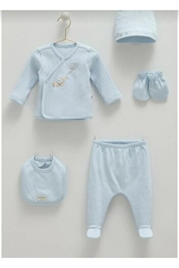 Caramell Hazel soft colour 5li pamuklu hastane çıkış zıbın seti