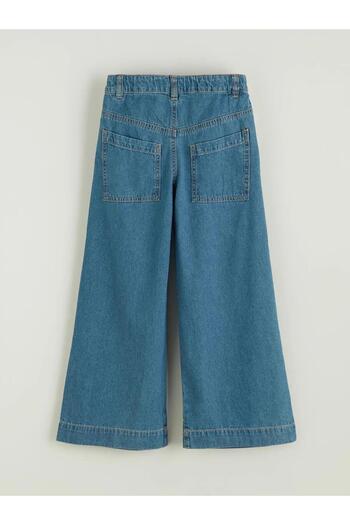 LC Waikiki Lcw Kids Wideleg Pleated Girl Jean Pants (W5)