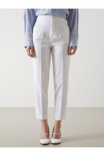 LC Waikiki Lcw Vision Ecru Skinny Fit Women's Trousers