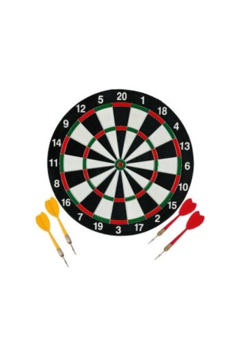 OEM Darts game with 2 girls, 4 darts, multicolor, 29 cm