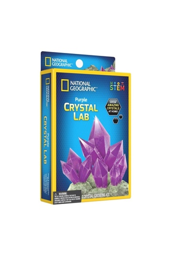 NATIONAL GEOGRAPHIC - Purple Crystal Growing Mini Lab Educational Set