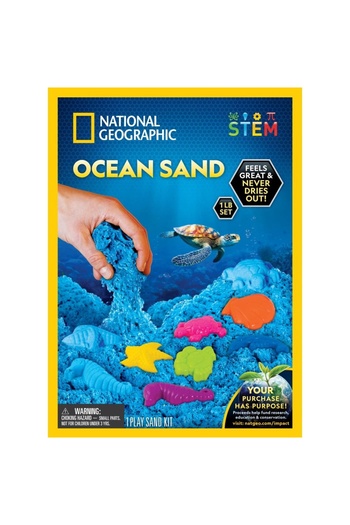 NATIONAL GEOGRAPHIC - Kinetic Sand Educational Set That Helps Develop Fine Motor Skills